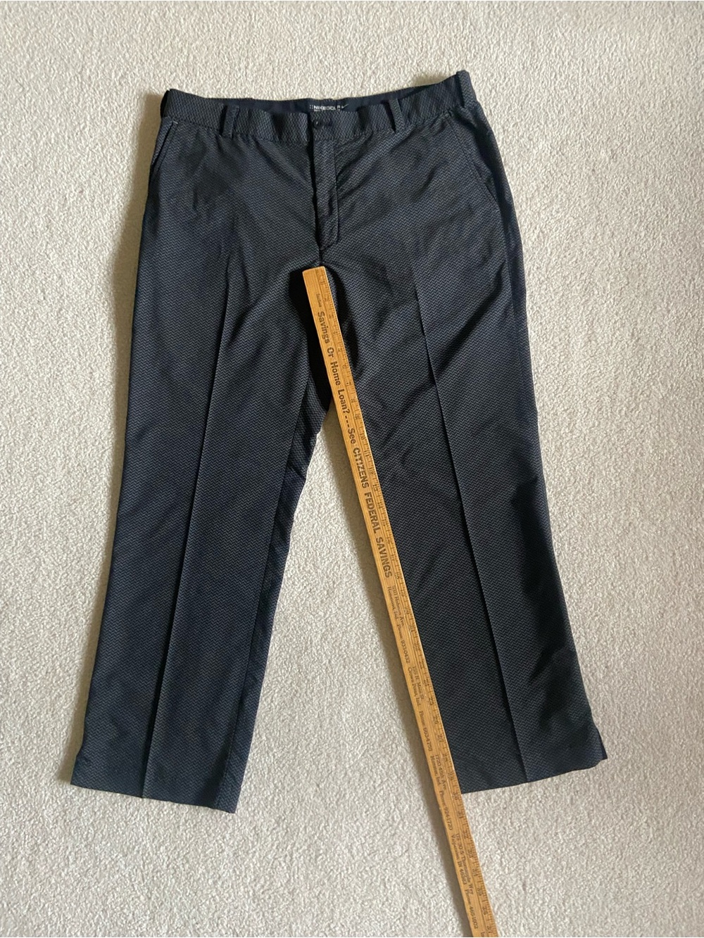 GOLF Mens Nike Black and Gray Golf Dri-FIT Tour Performance Pants Size 36x30 - Picture 13 of 14